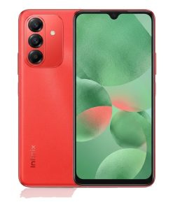 Infinix HOT 60 Neon Red – front and back