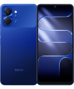 TECNO POP 20 Galaxy Blue – front and back
