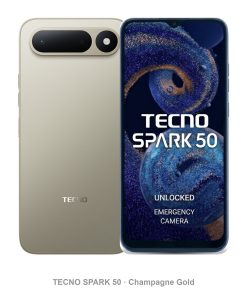 TECNO SPARK 50 Champagne Gold – back and front